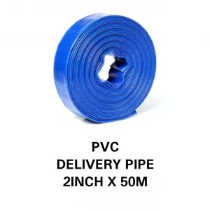 Durable 2-Inch PVC Delivery Pipe 💧 | 50m Roll | Strong, Flexible & Long-Lasting