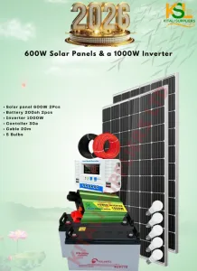 1200W Complete Solar Power System – 2×600W Panels, 2×200Ah Solarpex Batteries & 1000W Inverter with Full Installation Kit