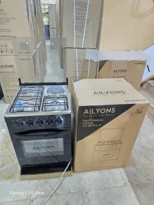 Ailyons 3+1 Electric Cooker with Oven – 60×60 cm Multi-Function Kitchen Essential