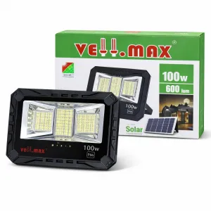 Vellmax 100W Solar Floodlight – High-Power Outdoor LED Security & Area Light
