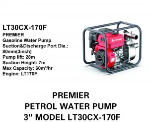 Premier LT30CX-170F 3 Inch Petrol Water Pump – High Capacity Irrigation & Water Transfer Pump