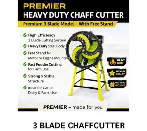Premier Heavy Blade Chaff Cutter – Heavy Duty Manual Fodder & Grass Cutting Machine for Livestock Feed