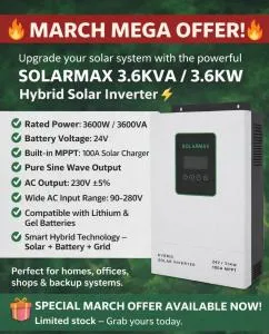Hybrid Inverter Kenya – 3.6KVA Solar Hybrid Inverter for Home Solar Systems