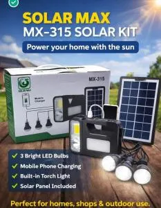 Solar Kit Kenya – Solarmax Solar Kit 315 Complete Home Lighting System