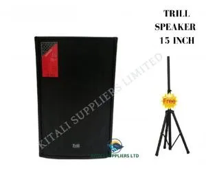 Trill Speaker 815 High-Power Audio System with Adjustable Speaker Stand for Events, DJs & Home Entertainment