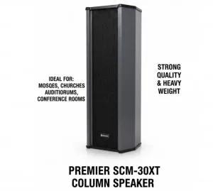Premier SCM-30XT Column Speaker – Perfect for Mosques, Churches, Auditoriums & Conference Rooms