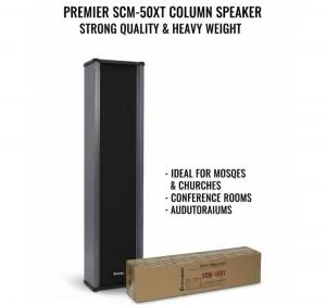 Premier SCM-50XT Column Speaker – Powerful Sound for Mosques, Churches & Large Venues