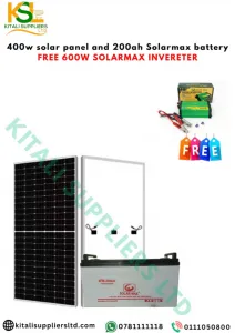 ☀️🔋 400W Solar Panel + 200Ah SolarMax Battery Kit