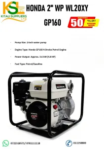 HONDA 2” WP20XY GP160 Water Pump – Powerful & Reliable High-Performance Water Transfer Pump 💧⚙️