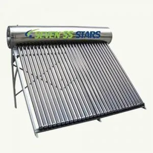 Seven SS 300L Solar Water Heater | Stainless Non-Pressurized Vacuum Tube