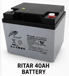 Ritar 12V 40Ah Solar Gel Battery – High Performance Deep Cycle Energy Storage Solution