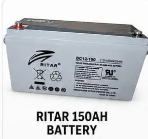 Ritar 150Ah Solar Gel Battery – Deep Cycle Maintenance-Free Energy Storage Solution
