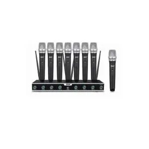 Bnk BK8800 Professional 8-Channel UHF Wireless Handheld Microphone