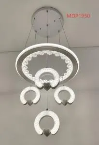MDP1950 FUTURISTIC CRYSTAL RING PENDANT CHANDELIER!