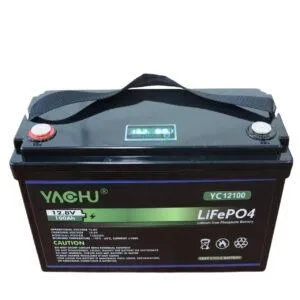 Yachu 100Ah 12.8V LiFePO₄ Lithium Battery – Deep Cycle Solar Energy Storage Battery