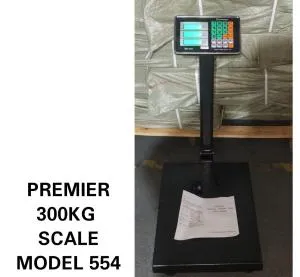 Premier Model 554 Digital Platform Scale 300KG – Heavy Duty Electronic Weighing Scale