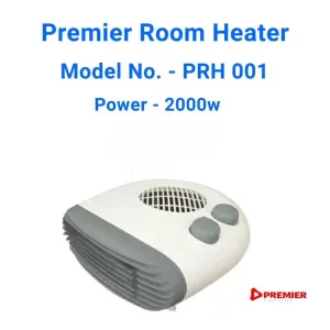 Premier Electric Room Heater PRH-001 2000W – Fast Heating Portable Indoor Space Heater