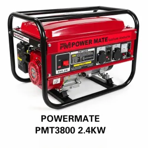 PowerMate PMT3800 2.4KW Gasoline Generator – Reliable Portable Power for Home, Business & Outdoor Use