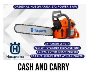 Husqvarna 272 XP Chainsaw – Professional Heavy Duty Petrol Chain Saw 72cc