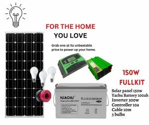 150W Solar Panel Full Kit – 100Ah Deep Cycle Battery + 300W Inverter Complete Solar Power System