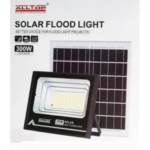 Alltop 300W Solar Floodlight – Ultra Bright Outdoor LED Security Light with Solar Charging Panel & Remote Control