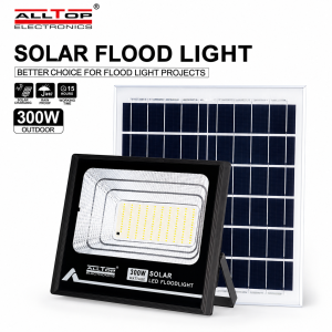 Alltop 300W Outdoor Solar Flood Light with Solar Panel