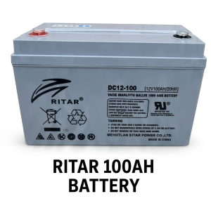 Ritar 100Ah 12V Solar Gel Deep Cycle Battery – Maintenance Free Energy Storage Solution