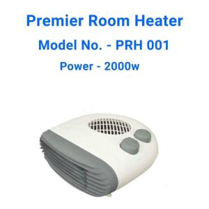 Premier Flat Fan Room Heater PRH 001 – 2000W Fast Heating Portable Indoor Fan Heater