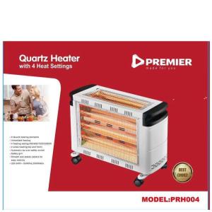 Premier PRH004 Quartz Room Heater 2000W – Dual-Zone Fast Heating Indoor Space Heater