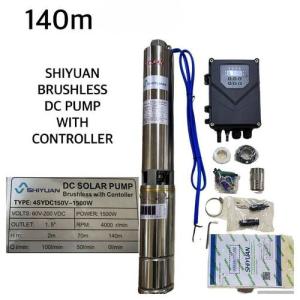 Shiyuan 140M Brushless DC Solar Submersible Pump – 1500W High Lift Deep Borehole Water Pump | kitalisuppliers