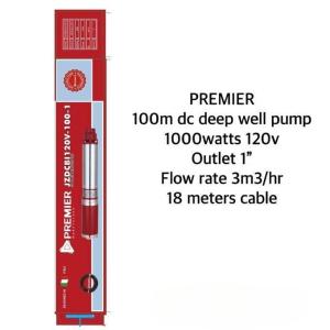 Premier 100M DC Deep Well Solar Submersible Pump – High Lift Solar Borehole Water Pump