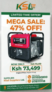 Honda EP1000 1kVA Portable Petrol Generator