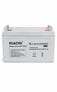 HUACHU HC 12-100 12V 100Ah AGM Deep Cycle Solar Battery – Maintenance-Free High Performance Storage Battery