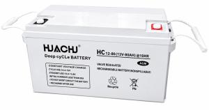 Huachu 12V 80Ah Deep Cycle AGM Battery – Maintenance Free Long-Life Solar & Backup Power Battery