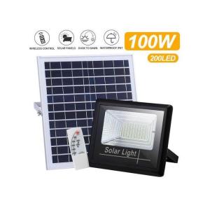 Solar Light 100W LED Solar Floodlight Panel Street Lights Outdoor Waterproof Remote Control