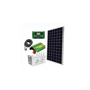 Solarmax 300W Solar Panel Full Kit + 200Ah Solar Battery +1000W Solar Inverter +30 Ah Solar Charge Controller + 5 DC Bulb + 10m Cable
