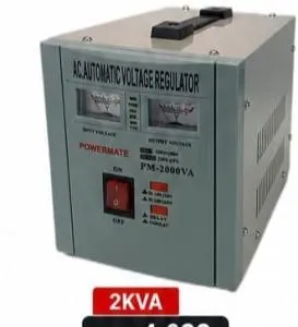 Powermate AC Automatic Voltage Regulator 2kVA – 2000VA Heavy-Duty Voltage Stabilizer for Home & Office
