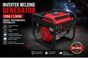 120A Inverter Welding Generator 1.3kVA – Portable Petrol Generator with Built-in Welding Function