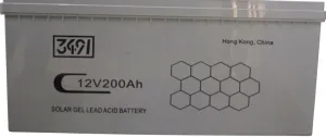 3491 12V 200Ah Solar Gel Lead Acid Battery – High-Capacity Deep Cycle Energy Storage for Solar & Backup Power