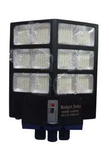 1000W Budget Solar Street Light with Motion Sensor & Radar Induction – Dusk to Dawn Waterproof Outdoor LED Security Light