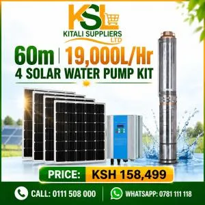 Doyin 168M Solar Borehole Pump Kit – 10,000L/Hr with 2×550W Solar Panels
