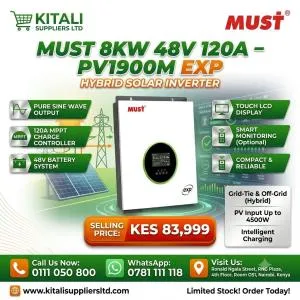 MUST 8KW Hybrid Solar Inverter – Pure Sine Wave Power Backup System