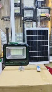 JSOT 500W Solar Flood Light with High-Brightness LED, Motion Sensor & Waterproof Outdoor Security Lighting