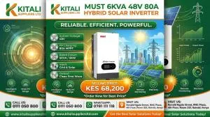 6KVA Hybrid Solar Inverter – Pure Sine Wave Power Backup System