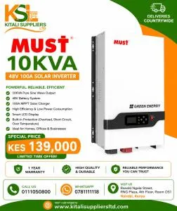 MUST 10KVA 48V Hybrid Solar Inverter – High-Performance Pure Sine Wave Smart Energy Backup for Homes & Businesses