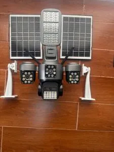V880SL (AOV 3-Lens) Solar PTZ Security Camera – 1 PTZ Lens, 2 Side Lenses, 12,000mAh Battery & 8W Solar Panel