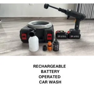 Rechargeable Battery Operated Car Wash Pressure Washer – Portable Cordless High Pressure Cleaner
