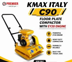 KMAX Floor Plate Compactor Machine – Heavy Duty Soil & Asphalt Compaction Equipment