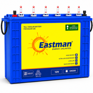 Eastman 12V 200Ah Tall Tubular Solar Battery (EM200)