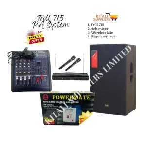 Trill 715 Public Address System with Mixer – Powerful Clear Sound